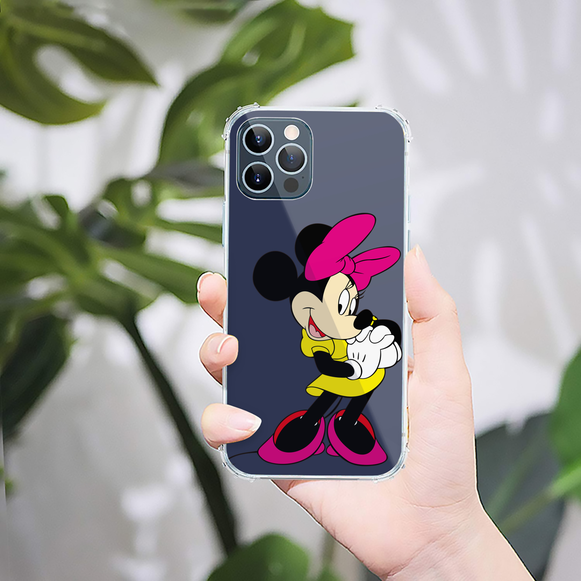 （画像用） ミッキーマウス Mickey Mouse 【iPhone 12シリーズ対応】透明スマホケース（クリアソフトケース）